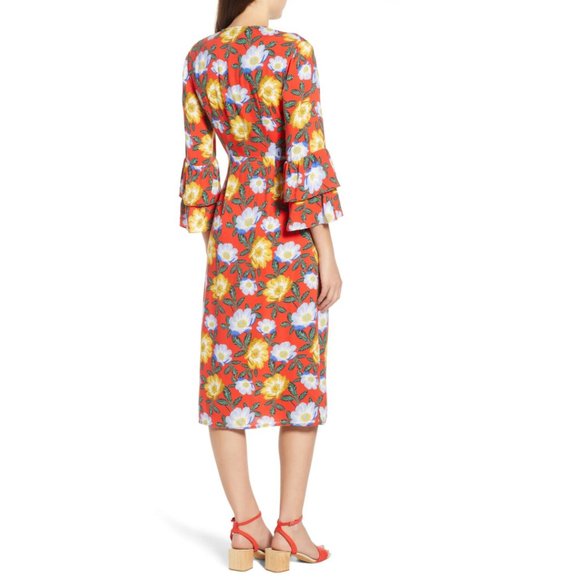 NWT The Fifth Label Reunion Floral Wrap Dress XL - Picture 4 of 8